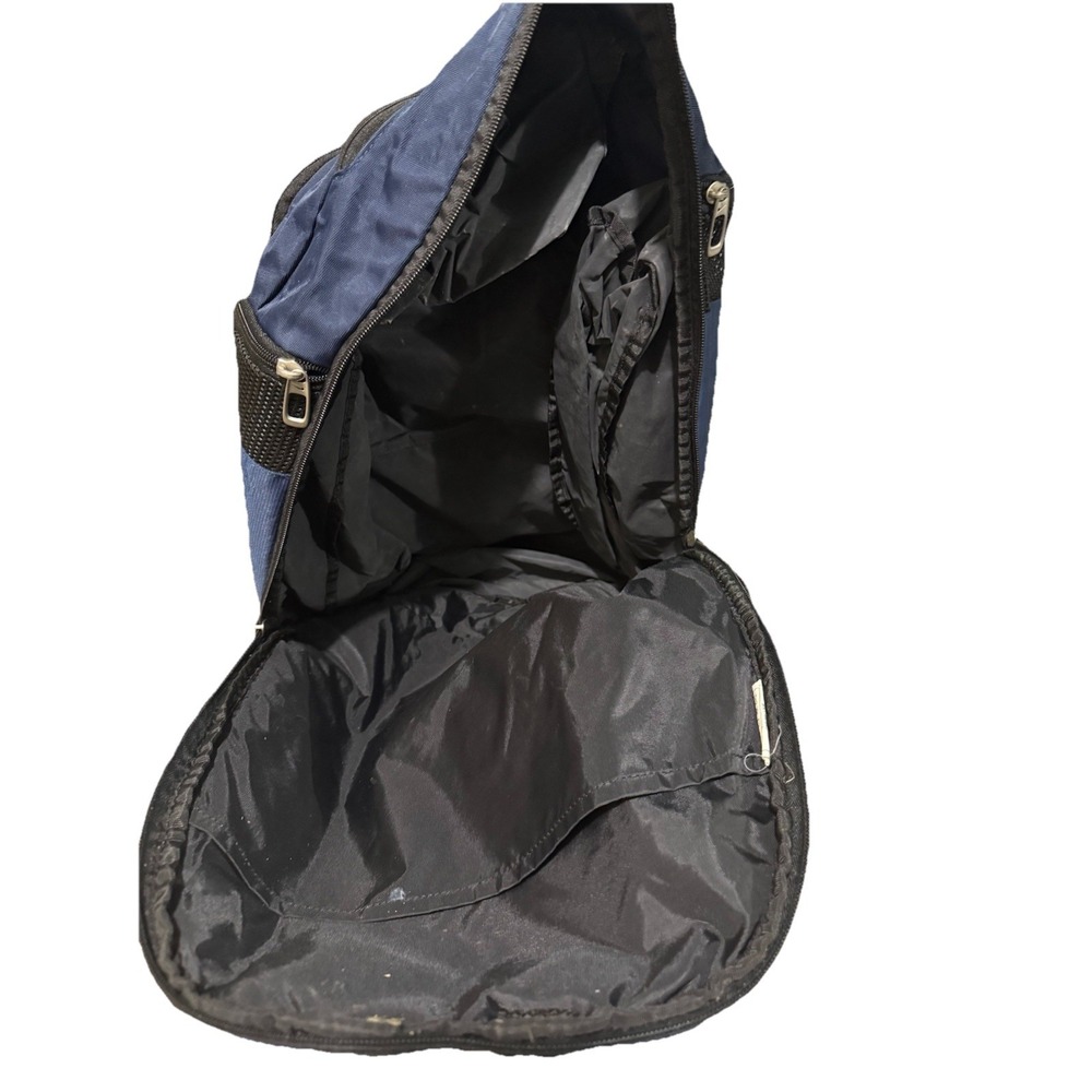 Nike Club Team Swoosh Navy Blue Backpack‎ 17x14x9 Embroidered #4 EUC - Picture 4 of 5